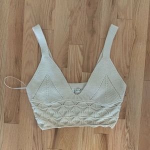 Free People Crochet Crop Top